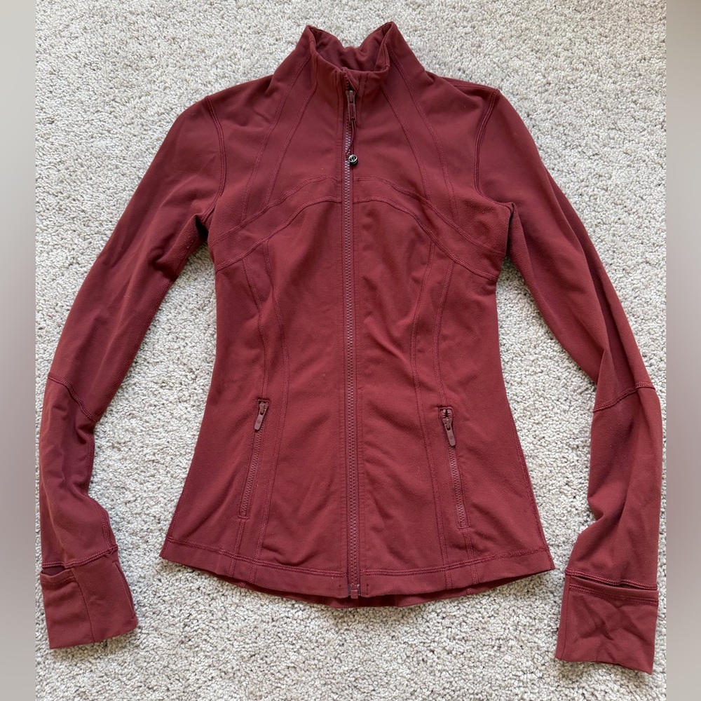 Lululemon Red Merlot Define jacket